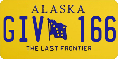 AK license plate GIV166