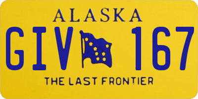 AK license plate GIV167
