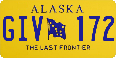 AK license plate GIV172