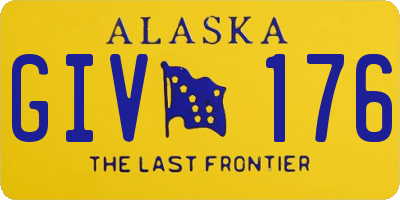 AK license plate GIV176