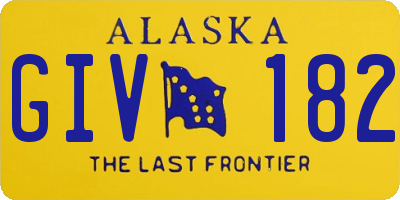 AK license plate GIV182