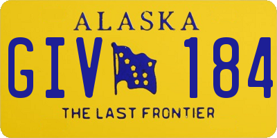 AK license plate GIV184