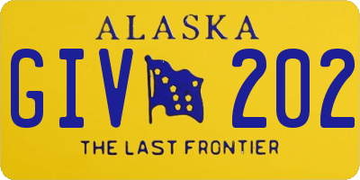 AK license plate GIV202