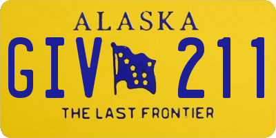 AK license plate GIV211