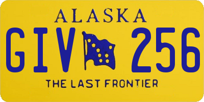 AK license plate GIV256