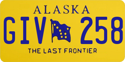 AK license plate GIV258
