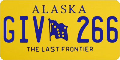 AK license plate GIV266