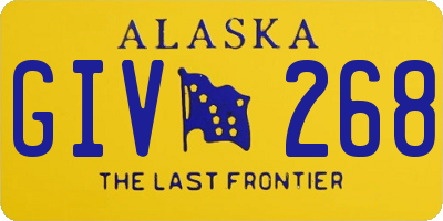 AK license plate GIV268