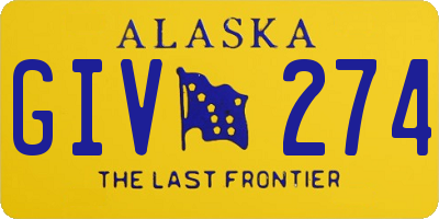 AK license plate GIV274