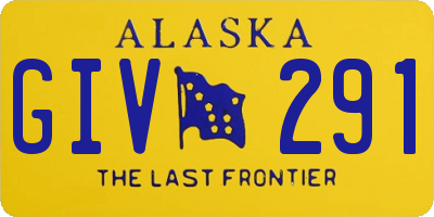 AK license plate GIV291