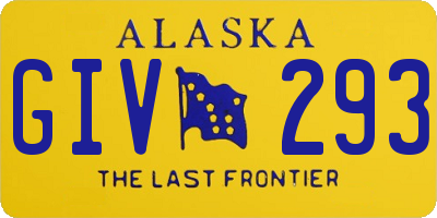 AK license plate GIV293