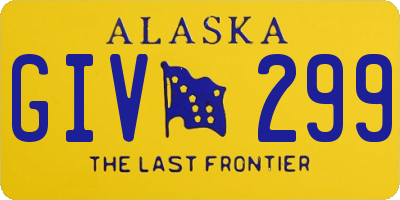 AK license plate GIV299
