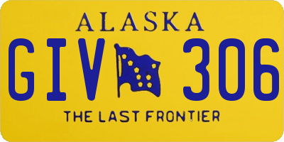 AK license plate GIV306
