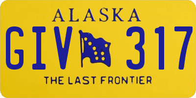 AK license plate GIV317