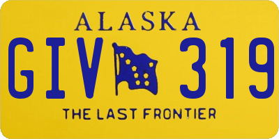 AK license plate GIV319