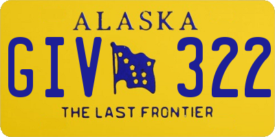 AK license plate GIV322