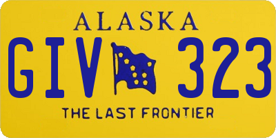 AK license plate GIV323
