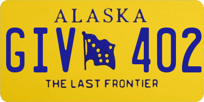 AK license plate GIV402