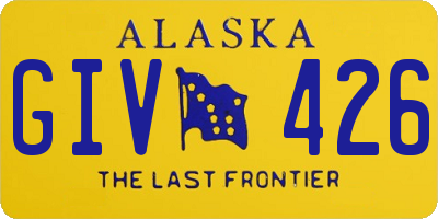 AK license plate GIV426