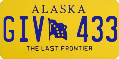 AK license plate GIV433