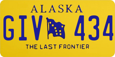 AK license plate GIV434