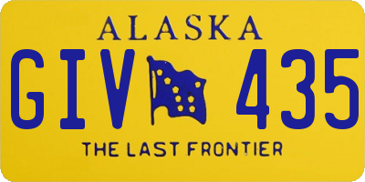 AK license plate GIV435