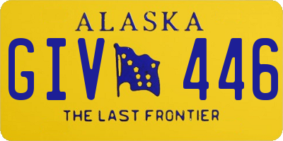 AK license plate GIV446