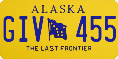 AK license plate GIV455
