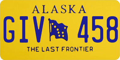 AK license plate GIV458