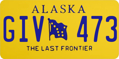 AK license plate GIV473