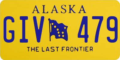 AK license plate GIV479