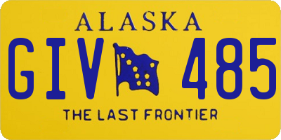 AK license plate GIV485