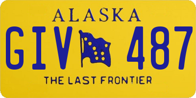 AK license plate GIV487