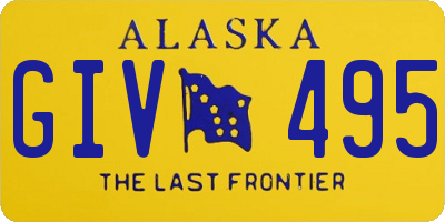 AK license plate GIV495