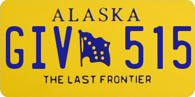 AK license plate GIV515