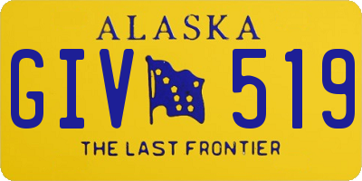 AK license plate GIV519