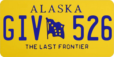 AK license plate GIV526