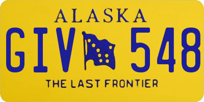 AK license plate GIV548