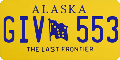 AK license plate GIV553