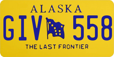 AK license plate GIV558