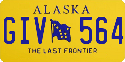 AK license plate GIV564