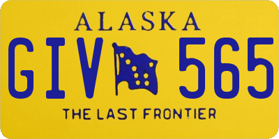 AK license plate GIV565