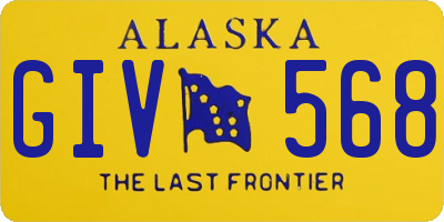 AK license plate GIV568