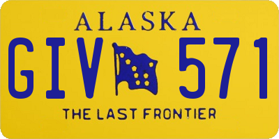 AK license plate GIV571