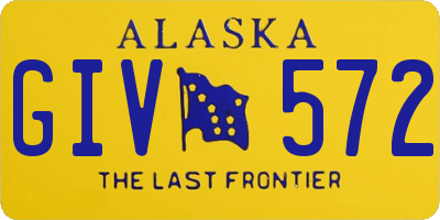 AK license plate GIV572
