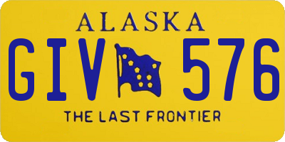 AK license plate GIV576