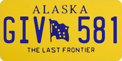 AK license plate GIV581
