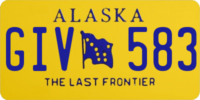 AK license plate GIV583