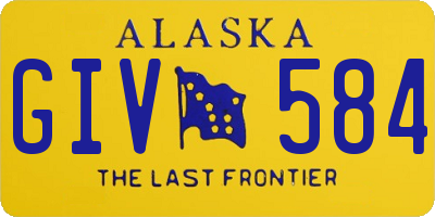 AK license plate GIV584