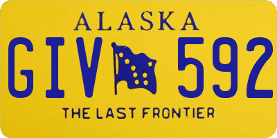AK license plate GIV592